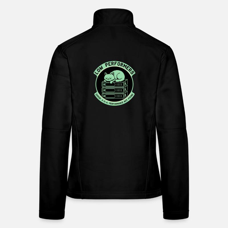 Low Performers Katze Server Pixel Art Frauen Softshelljacke