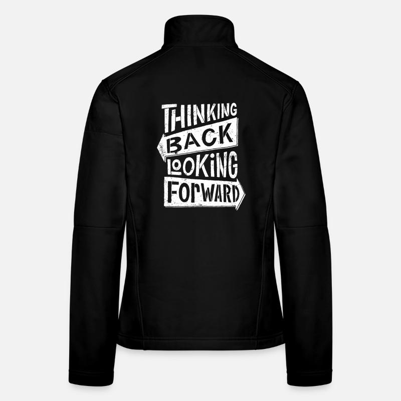 thinking back looking forward Frauen Softshelljacke
