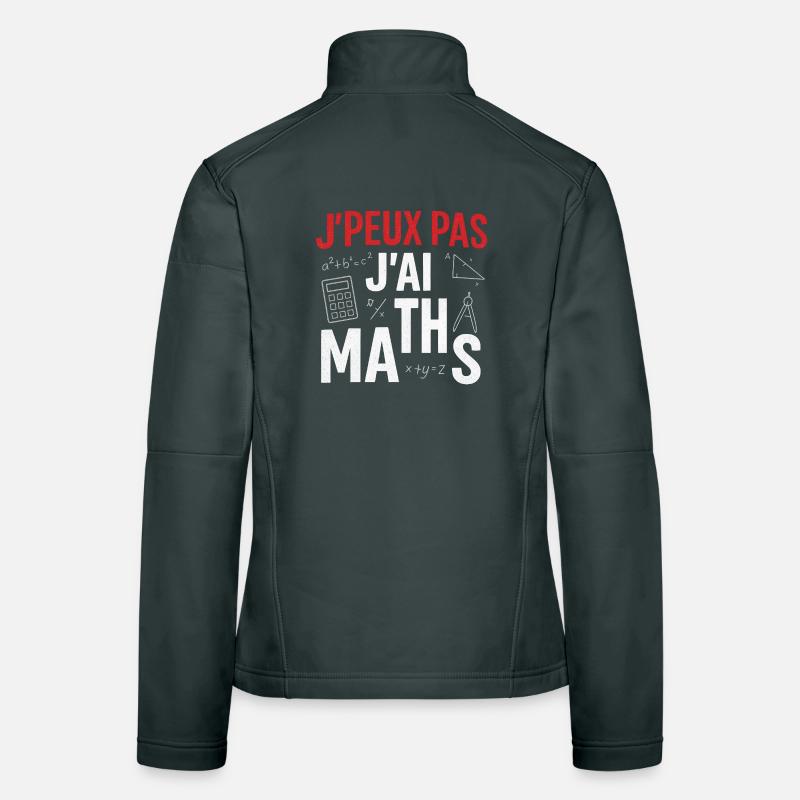J'peux pas j'ai maths Veste en tissu softshell Femme
