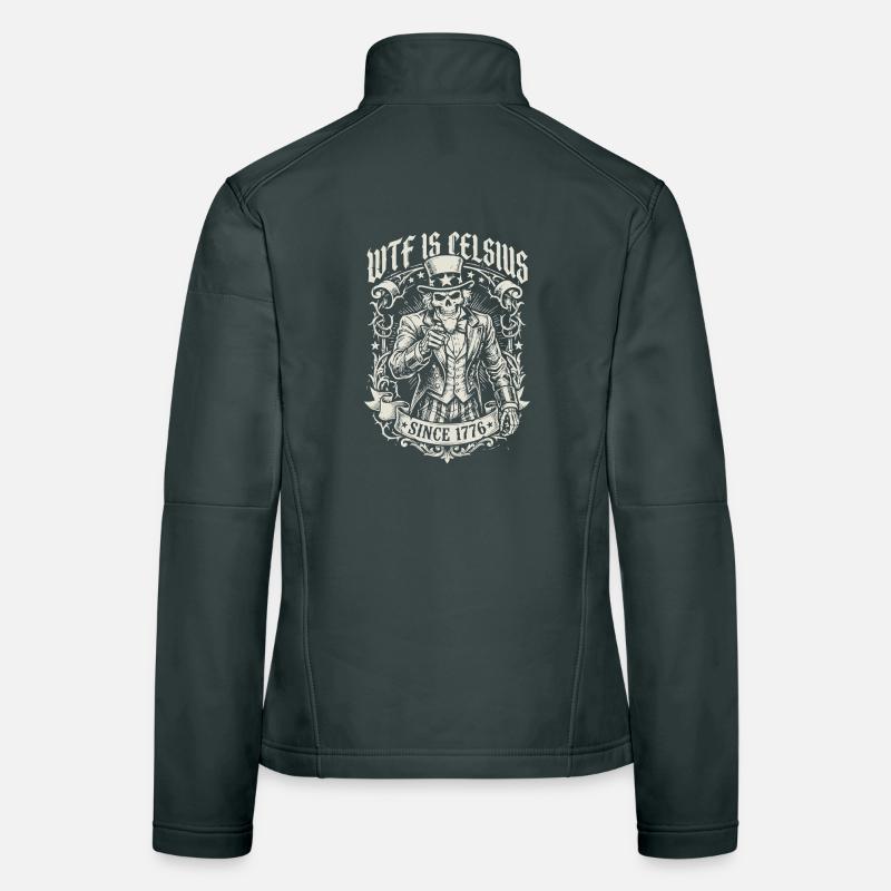 WTF is Celsius Skeleton Funny American Frauen Softshelljacke