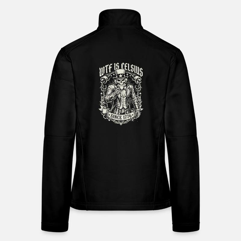 WTF is Celsius Skeleton Funny American Women's Softshell Jacket