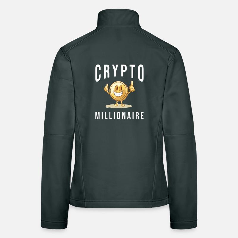 Crypto Investing Bitcoin Trader Chart Women's Softshell Jacket