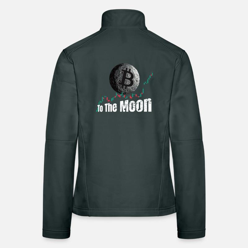 Bitcoin jusqu’à la Lune Veste en tissu softshell Femme