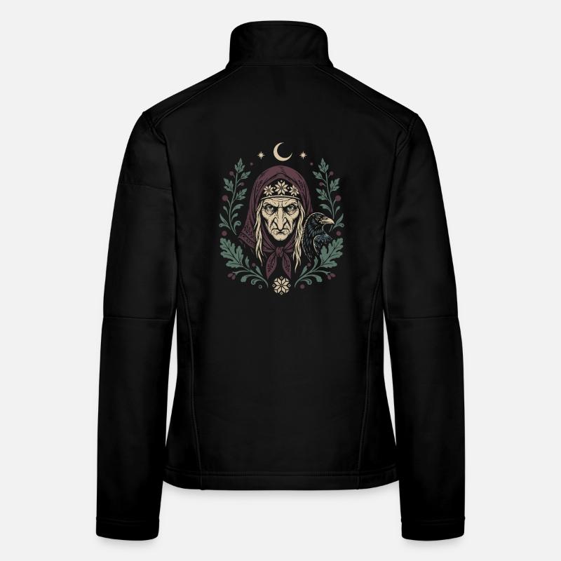 Baba Yaga Rabe Frauen Softshelljacke