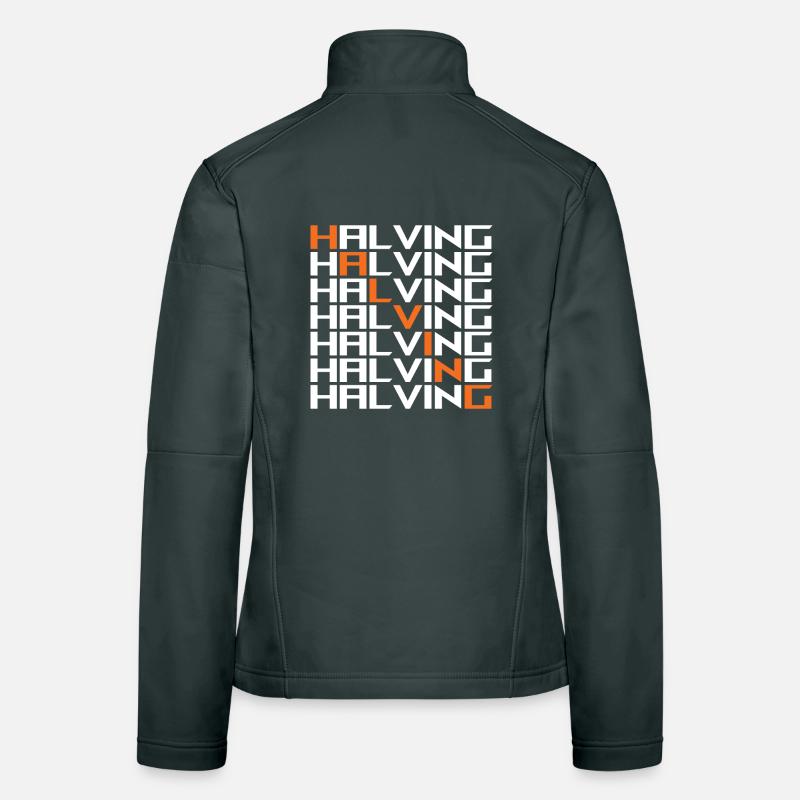 Réduire de moitié Bitcoin Veste en tissu softshell Femme