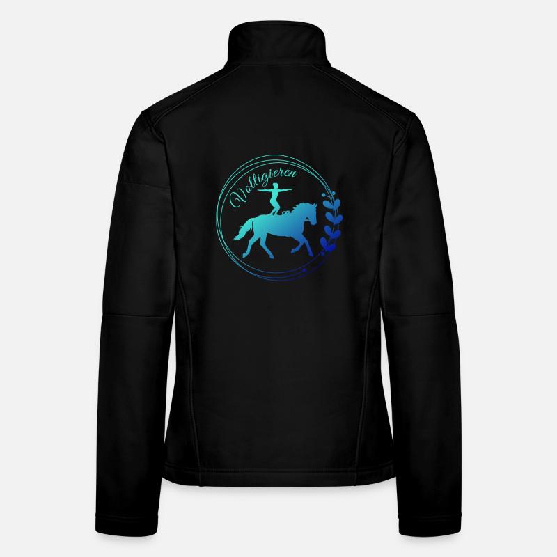 Tribune de saut : Exercice équestre obligatoire de Volti Veste en tissu softshell Femme