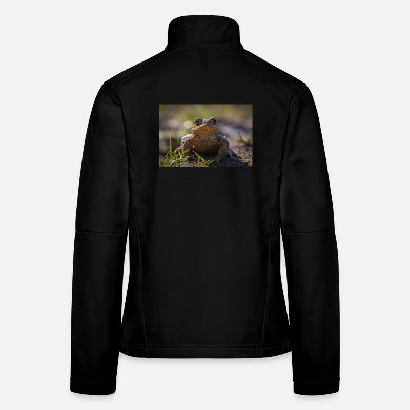 Gros plan d’un crapaud terrestre - Affiche Veste en tissu softshell Femme