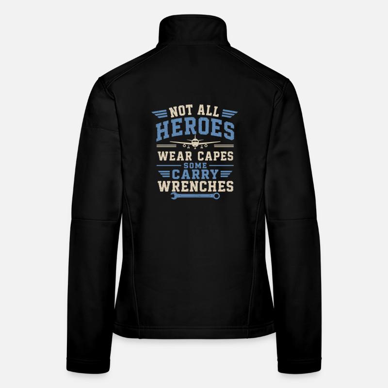 Flugzeugmechaniker Luftfahrt Technik Wartung Frauen Softshelljacke