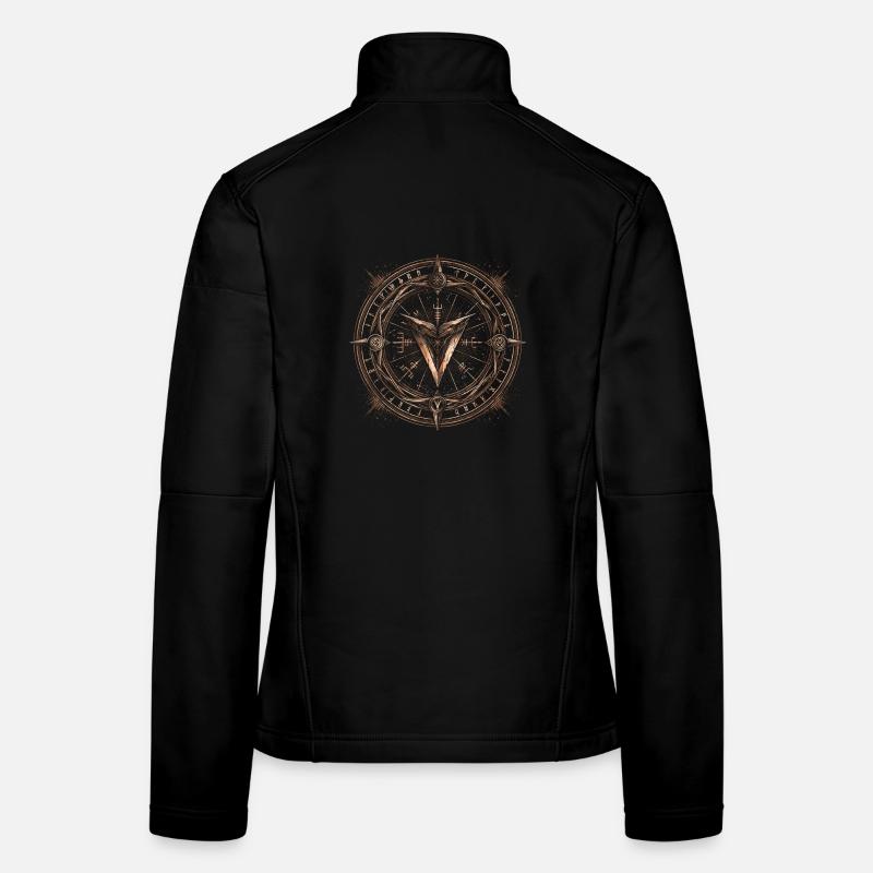 Kosmische Kompassrunen Frauen Softshelljacke