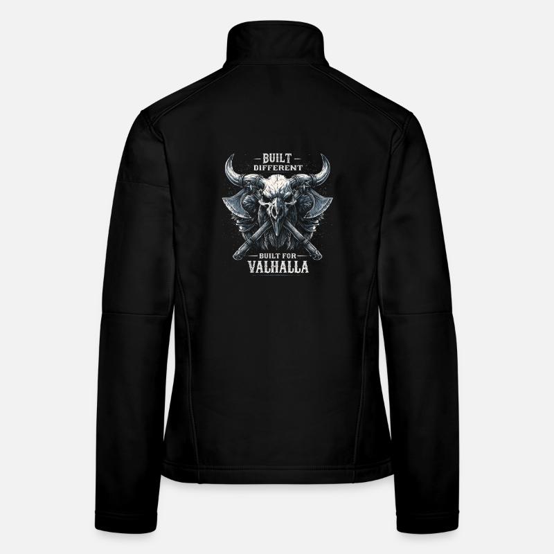 Gebaut Anderer Vater | Valhalla-Bande | Gotik Frauen Softshelljacke