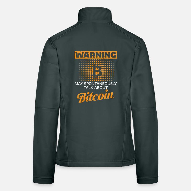 Crypto Investing Bitcoin Trader Chart Women's Softshell Jacket