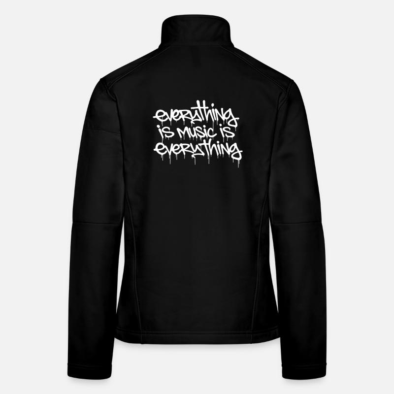 everything is music is everything - Women's Softshell Jacket - black