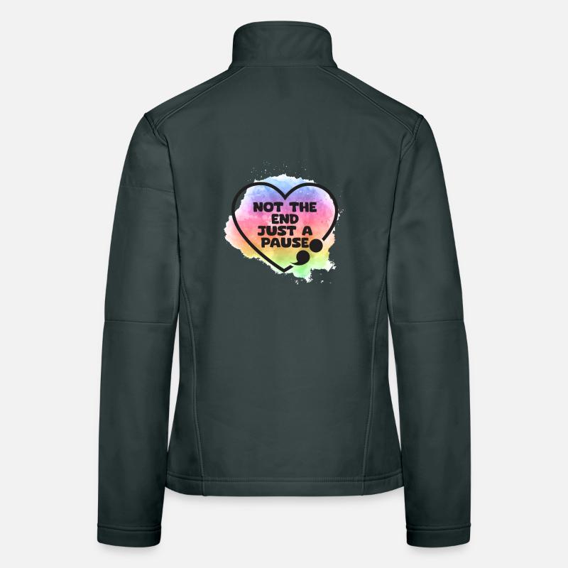 Prévention du suicide en point-virgule juste Veste en tissu softshell Femme