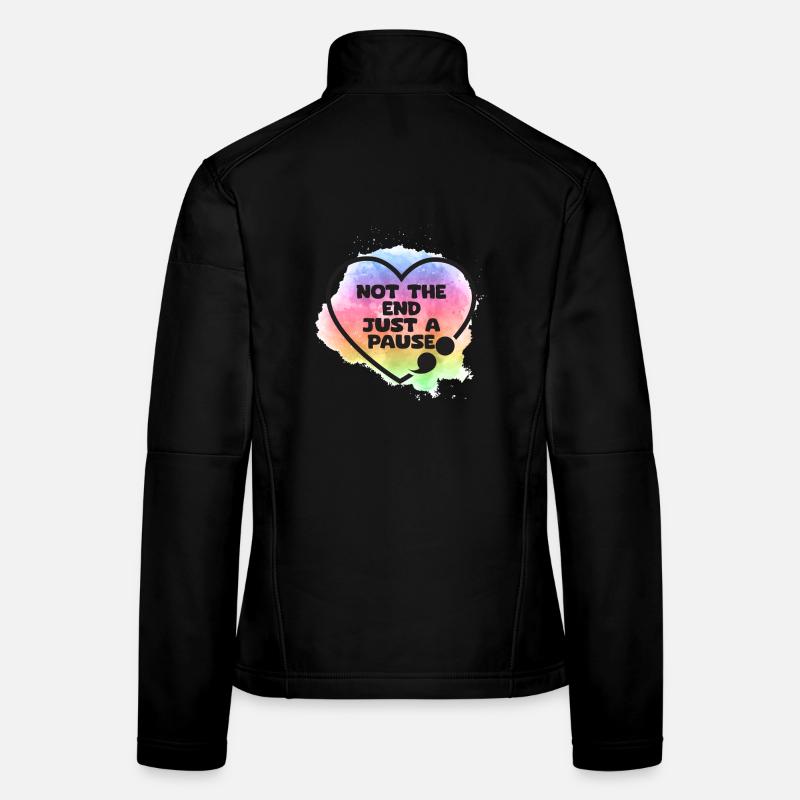 Semicolon Suicide Prevention Just Women's Softshell Jacket