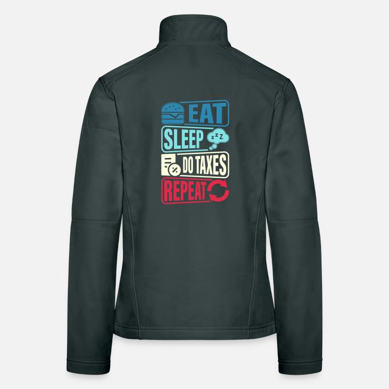 Eat, sleep, control, repeat Women's Softshell Jacket