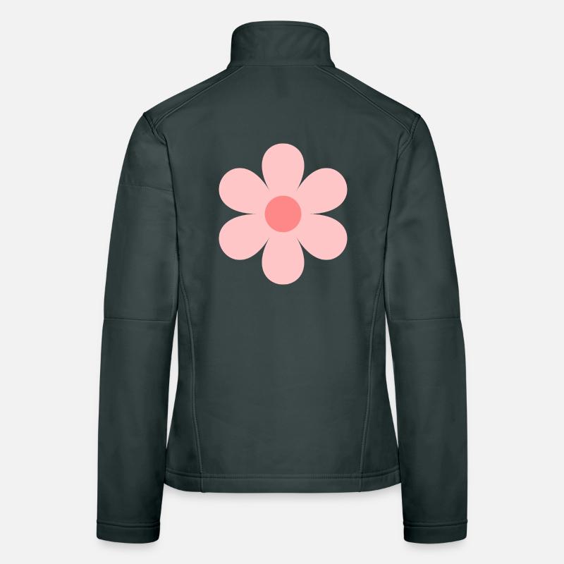 Fleur Pastel Fleur Centrale Veste en tissu softshell Femme