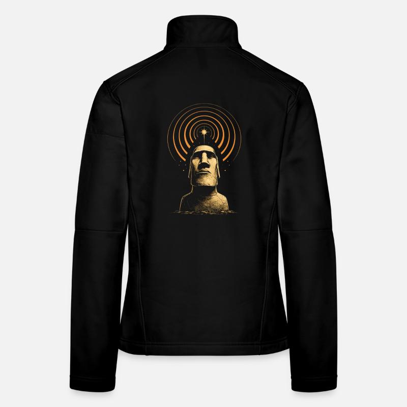 Moai Kosmisches Signal Frauen Softshelljacke