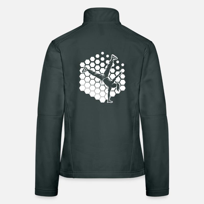Break Dance Gift Idea for a Hip-Hop Dancer Women's Softshell Jacket