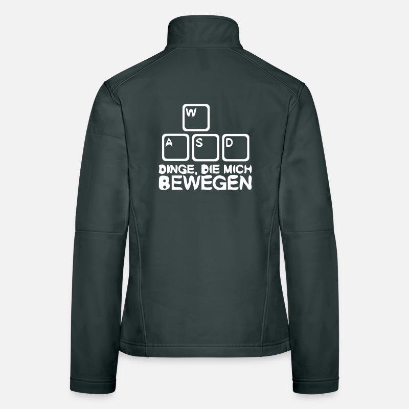 W A S D Dinge die mich bewegen PC Computer WASD Frauen Softshelljacke
