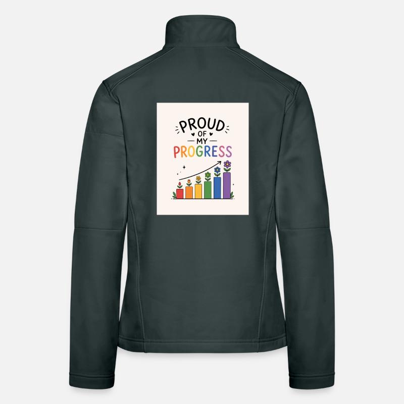 Fier de mes progrès Veste en tissu softshell Femme