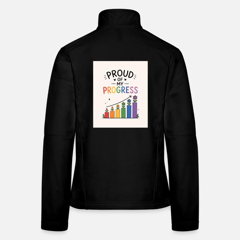 Fier de mes progrès Veste en tissu softshell Femme