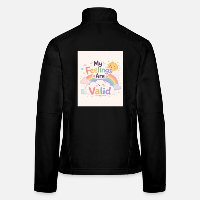 Mes Sentiments Sont Validés Veste en tissu softshell Femme