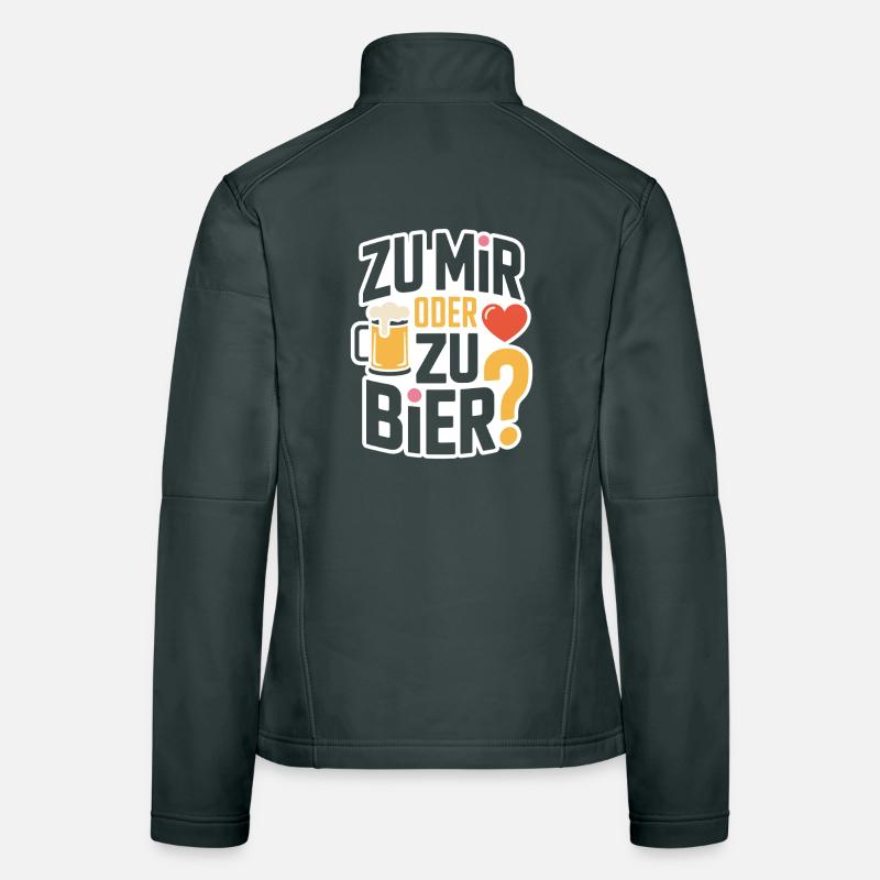 Bier Zu Mir Oder Zu Bier Flirt Single Party Malle Frauen Softshelljacke