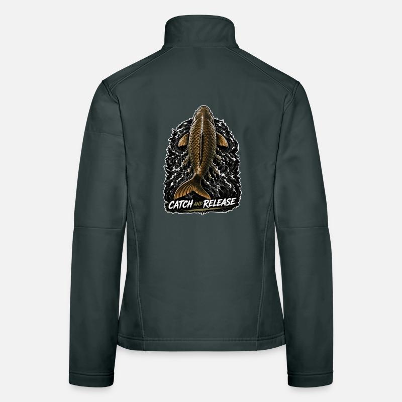 Catch & Release Karpfenfischen Frauen Softshelljacke