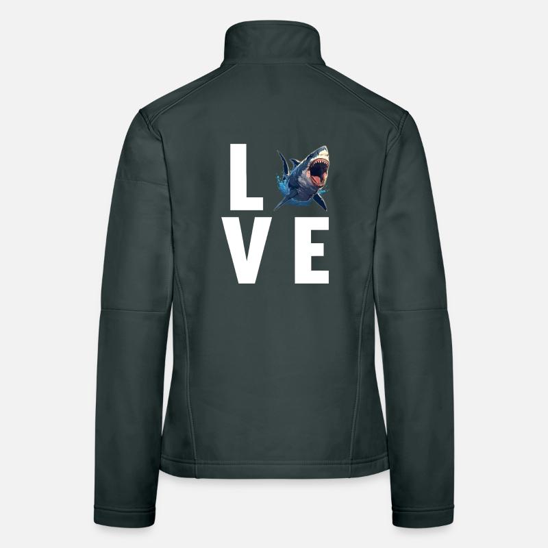 Grand requin blanc Grand requin blanc Veste en tissu softshell Femme