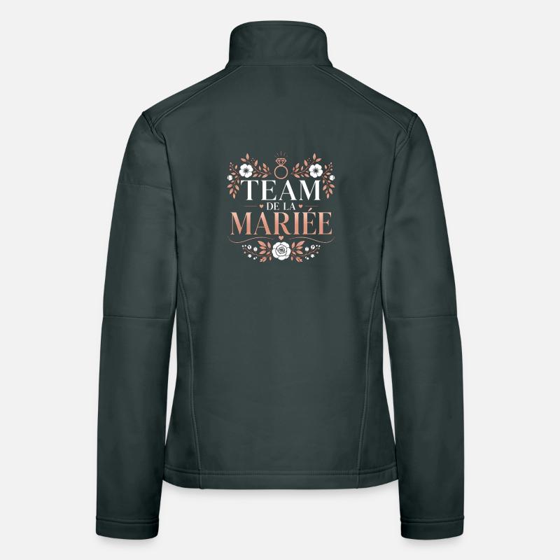 Team de la Mariée Veste en tissu softshell Femme