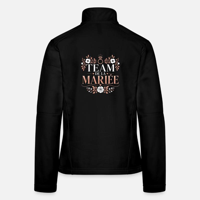 Team de la Mariée Veste en tissu softshell Femme