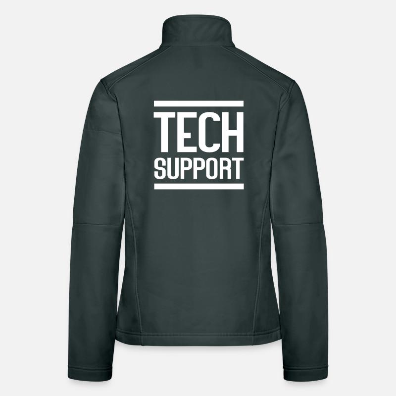 Soutien technique Logo en gras Veste en tissu softshell Femme