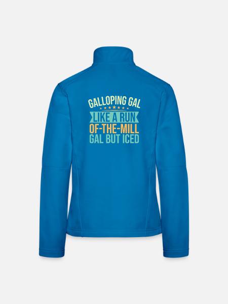 Hobby Horse Rider Galloping Gal English Riding - Frauen Softshelljacke - Schwarz - Hinten