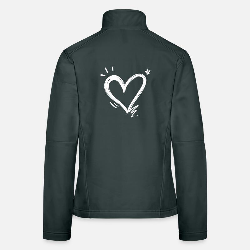 Herz  Frauen Softshelljacke