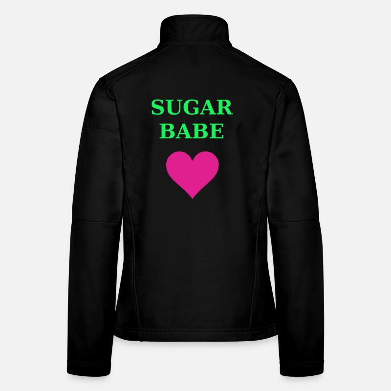 Sugar Babe Herz Neon Frauen Softshelljacke