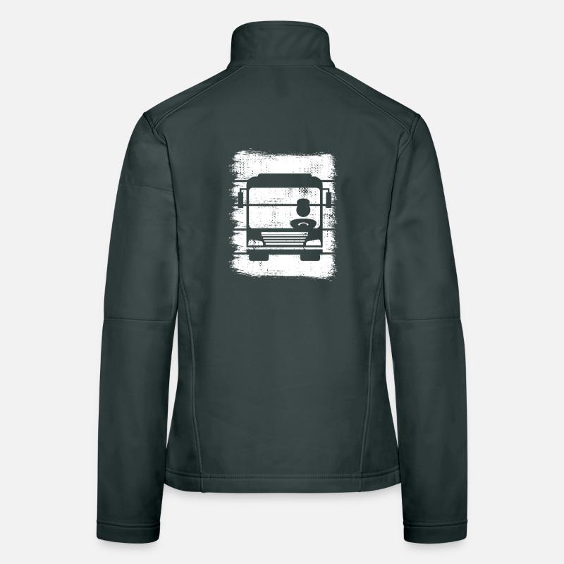 Rétro Bus Driver Veste en tissu softshell Femme