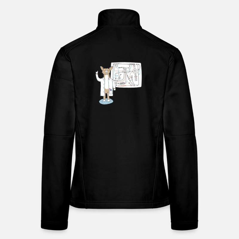 Lama as scientist explains connections Women's Softshell Jacket