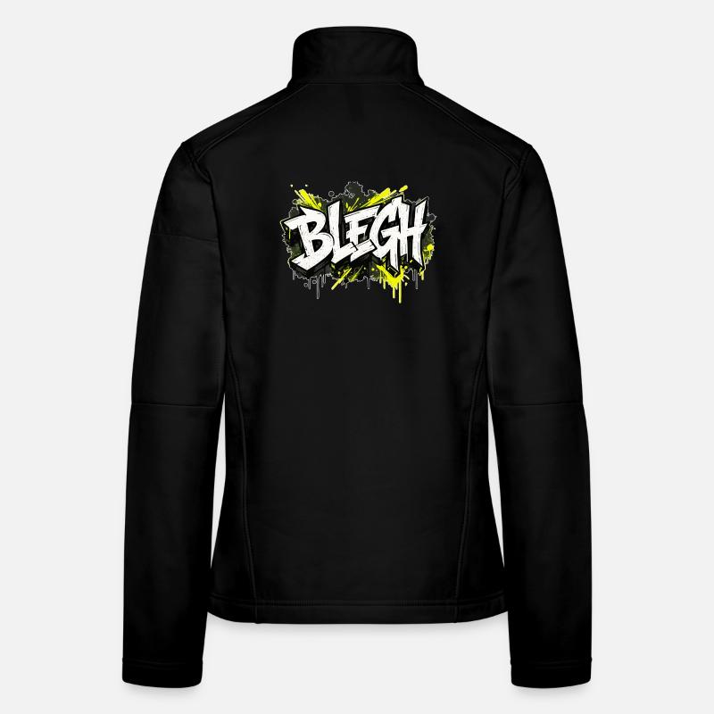 Blegh Graffiti Style - Women's Softshell Jacket - black