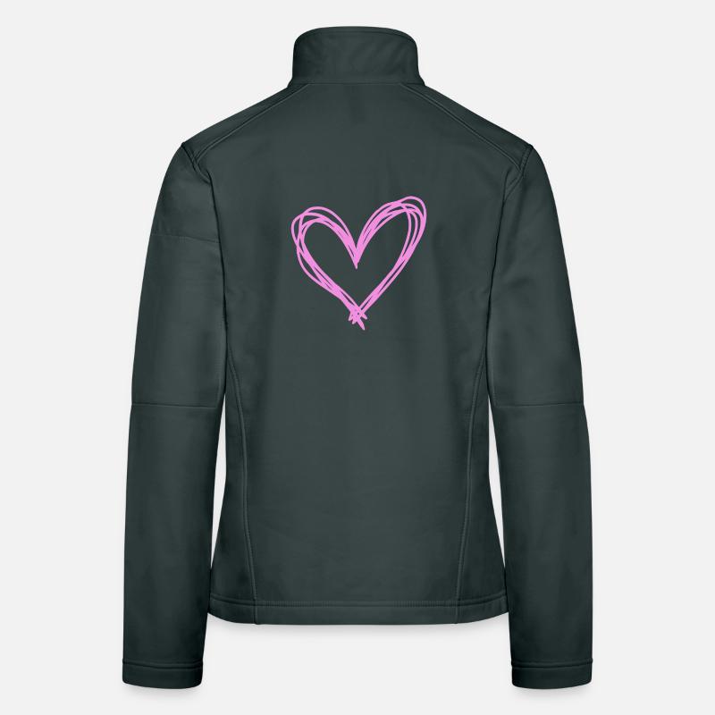 Herz Frauen Softshelljacke