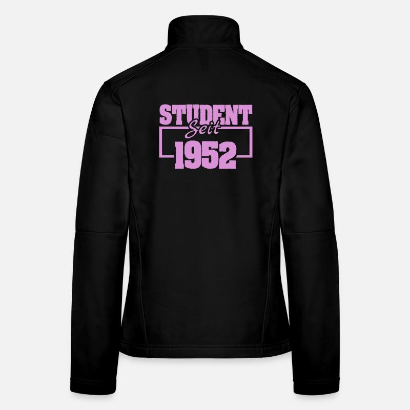 Student Self 1952 Vintage Print Veste en tissu softshell Femme