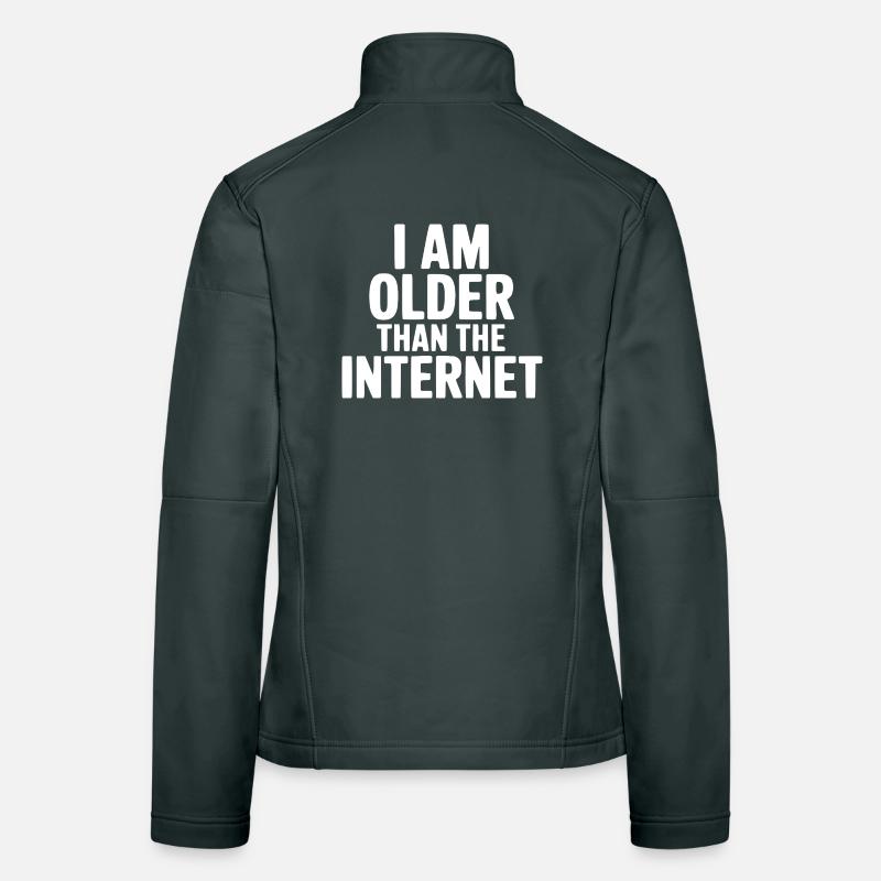 Ich bin älter als das Internet Frauen Softshelljacke