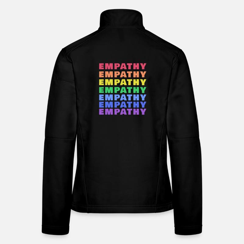 Empathy in rainbow style - Women's Softshell Jacket - black