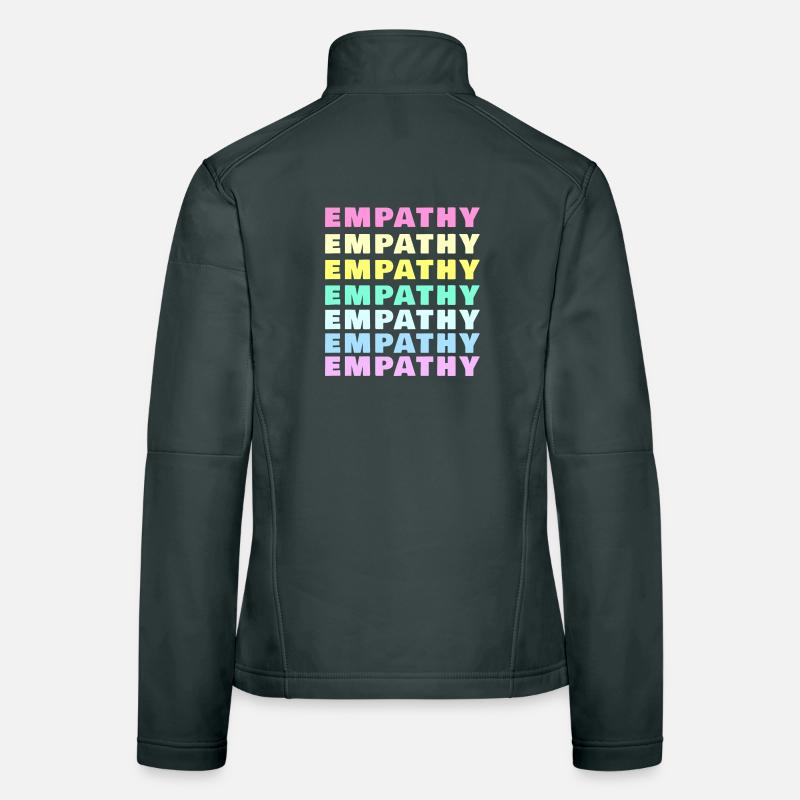 Empathy Rainbow Pastel Optics Women's Softshell Jacket