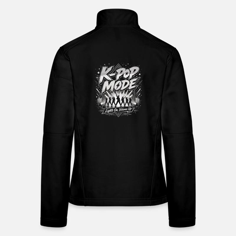 K-Pop Mode Konzert Motiv Frauen Softshelljacke