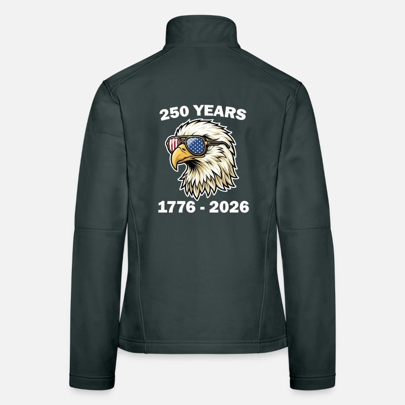 USA 250th Eagle Design Frauen Softshelljacke