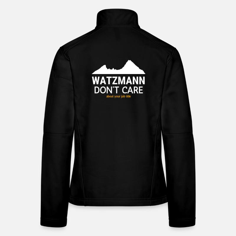 Watzmann Don't Care Job Title - Women's Softshell Jacket - black