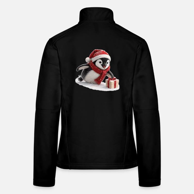 Christmas Penguin Women's Softshell Jacket