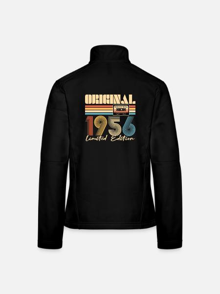 70e anniversaire, 70 ans - Veste en tissu softshell Femme - noir - Dos
