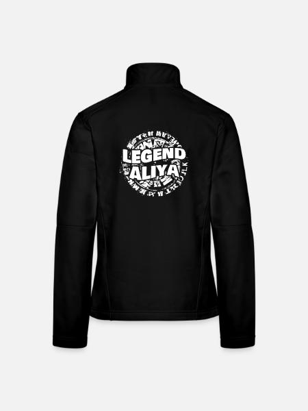 Aliya as a first name - Women's Softshell Jacket - black - Back