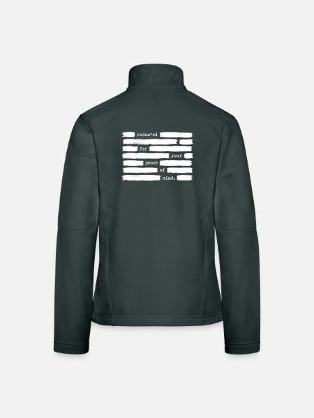 Un blackout pour des raisons de sécurité. Gouvernement - Veste en tissu softshell Femme - noir - Dos